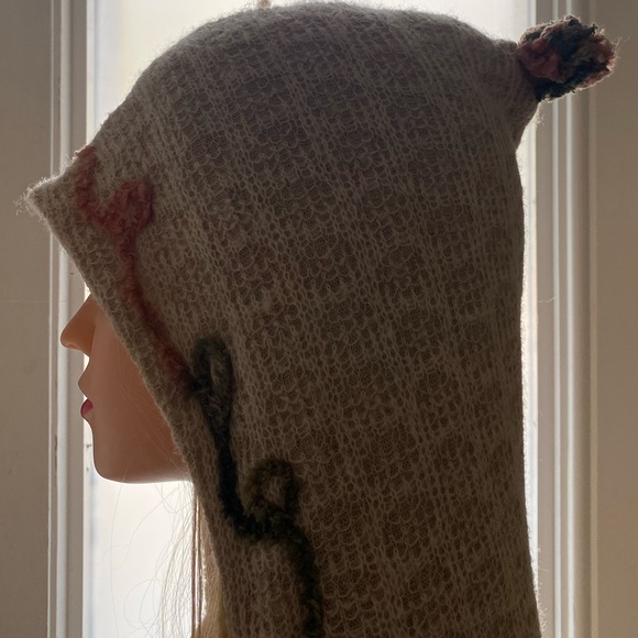 Vintage CanvasBacks Front Zipper Hooded Sweater Wool Blend Boho Size S - Picture 8 of 10